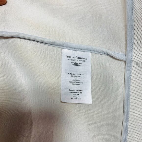 Peak Performance White and Gray Zip Up Sweater - Picture 16 of 16